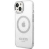 Guess GUHMP14MHTRMS iPhone 14 Plus 6.7 silver/silver hard case Metal Outline Magsafe - (GUE002423-0)