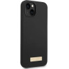 Guess GUHMP14MSBPLK iPhone 14 Plus 6.7 black/black hard case Silicone Logo Plate MagSafe - (GUE002411-0)