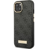 Guess GUHMP14MU4GPRK iPhone 14 Plus 6.7 ''black / black hard case 4G Logo Plate MagSafe - (GUE002403-0)