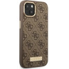 Guess GUHMP14MU4GPRW iPhone 14 Plus 6.7 brown / brown hard case 4G Logo Plate MagSafe - (GUE002407-0)