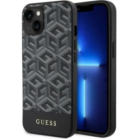 Guess GUHMP14SHGCFSEK iPhone 14 6.1 black/black hardcase GCube Stripes MagSafe - (GUE002804-0)