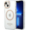 Guess GUHMP14SHTRMD iPhone 14 6.1 gold / gold hard case Metal Outline Magsafe - (GUE002398-0)