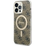 Guess GUHMP14XH4STW iPhone 14 Pro Max 6.7 brown/brown hardcase 4G MagSafe - (GUE002763-0)