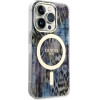 Guess GUHMP14XHLEOPWB iPhone 14 Pro Max 6.7 blue/blue hardcase Leopard MagSafe - (GUE002773-0)