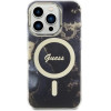 Guess GUHMP14XHTMRSK iPhone 14 Pro Max 6.7 black/black hardcase Golden Marble MagSafe - (GUE002777-0)