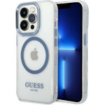 Guess GUHMP14XHTRMB iPhone 14 Pro Max 6.7 blue/blue hard case Metal Outline Magsafe - (GUE002590-0)