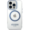 Guess GUHMP14XHTRMB iPhone 14 Pro Max 6.7 blue/blue hard case Metal Outline Magsafe - (GUE002590-0)