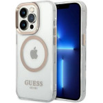 Guess GUHMP14XHTRMD iPhone 14 Pro Max 6.7 ''gold / gold hard case Metal Outline Magsafe - (GUE002401-0)