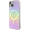 Guess GUHMP15MHITSP iPhone 15 Plus 6.7 pink/pink hardcase IML Iridescent MagSafe - (GUE003223-0)