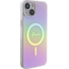 Guess GUHMP15MHITSP iPhone 15 Plus 6.7 pink/pink hardcase IML Iridescent MagSafe - (GUE003223-0)