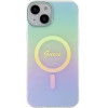 Guess GUHMP15MHITSQ iPhone 15 Plus 6.7 turquoise/turquoise hardcase IML Iridescent MagSafe - (GUE003220-0)