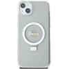 Guess GUHMP15MHRSGSD iPhone 15 Plus / 14 Plus 6.7 transparent/transparent hardcase Ring Stand Script Glitter MagSafe - (GUE003312-0)