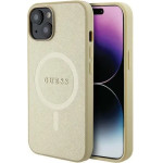 Guess GUHMP15MPSAHMCB iPhone 15 Plus 6.7 gold/gold hardcase Saffiano MagSafe - (GUE003230-0)