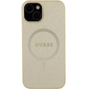 Guess GUHMP15MPSAHMCB iPhone 15 Plus 6.7 gold/gold hardcase Saffiano MagSafe - (GUE003230-0)