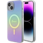 Guess GUHMP15SHITSU iPhone 15 6.1 purple/purple hardcase IML Iridescent MagSafe - (GUE003215-0)