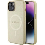 Guess GUHMP15SPSAHMCB iPhone 15 6.1 gold/gold hardcase Saffiano MagSafe - (GUE003229-0)