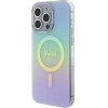 Guess GUHMP15XHITSQ iPhone 15 Pro Max turquoise/turquoise hardcase IML Iridescent MagSafe - (GUE003221-0)