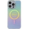 Guess GUHMP15XHITSQ iPhone 15 Pro Max turquoise/turquoise hardcase IML Iridescent MagSafe - (GUE003221-0)