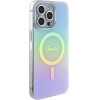 Guess GUHMP15XHITSQ iPhone 15 Pro Max turquoise/turquoise hardcase IML Iridescent MagSafe - (GUE003221-0)