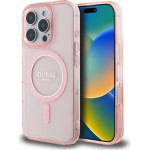 Guess GUHMP16LHFGEREP iPhone 16 Pro 6.3 pink/pink hardcase IML Glitter Circle MagSafe - (GUE004153-0)