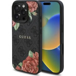Guess GUHMP16LP4ROPEMCK iPhone 16 Pro 6.3 black/black hardcase 4G Flowers Print MagSafe - (GUE004229-0)