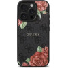 Guess GUHMP16LP4ROPEMCK iPhone 16 Pro 6.3 black/black hardcase 4G Flowers Print MagSafe - (GUE004229-0)