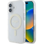 Guess GUHMP16MHFGERET iPhone 16 Plus 6.7 transparent hardcase IML Glitter Circle MagSafe - (GUE004151-0)