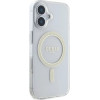 Guess GUHMP16MHFGERET iPhone 16 Plus 6.7 transparent hardcase IML Glitter Circle MagSafe - (GUE004151-0)