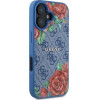 Guess GUHMP16SP4ROPEMCB iPhone 16 6.1 blue/blue hardcase 4G Flowers Print MagSafe - (GUE004234-0)