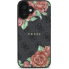 Guess GUHMP16SP4ROPEMCK iPhone 16 6.1 black/black hardcase 4G Flowers Print MagSafe - (GUE004228-0)