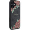 Guess GUHMP16SP4ROPEMCK iPhone 16 6.1 black/black hardcase 4G Flowers Print MagSafe - (GUE004228-0)
