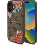 Guess GUHMP16SP4ROPEMCW iPhone 16 6.1 brown/brown hardcase 4G Flowers Print MagSafe - (GUE004231-0)