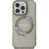 Guess GUHMP16XHFWFCK iPhone 16 Pro Max 6.9 black/black hardcase IML Flowers Wreath MagSafe - (GUE004155-0)