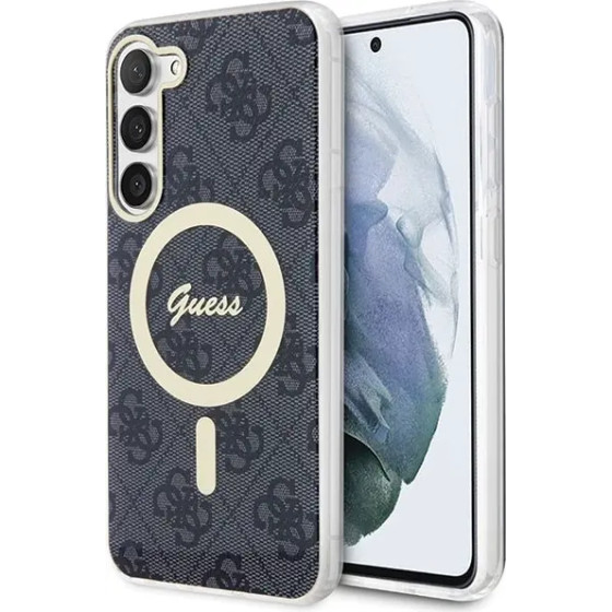 Guess GUHMS23MH4STK S23+ S916 black/black hardcase 4G MagSafe - (GUE002876-0)