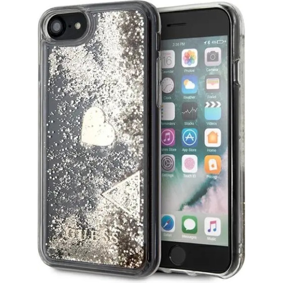 Guess GUOHCI8GLHFLGO iPhone 7/8/SE 2020 /SE 2022 gold/gold hard case Glitter Charms - (GUE002073-0)