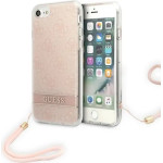Guess GUOHCI8H4STP iPhone SE 2022 / SE 2020 / 7/ 8 pink/pink hardcase 4G Print Strap - (GUE002072-0)