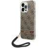 Guess GUOHCP14LH4STW iPhone 14 Pro 6.1 brown / brown hardcase 4G Print Strap - (GUE002124-0)