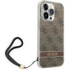 Guess GUOHCP14LH4STW iPhone 14 Pro 6.1 brown / brown hardcase 4G Print Strap - (GUE002124-0)