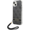 Guess GUOHCP14MH4STK iPhone 14 Plus 6.7 black / black hardcase 4G Print Strap - (GUE002119-0)