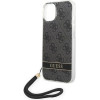 Guess GUOHCP14MH4STK iPhone 14 Plus 6.7 black / black hardcase 4G Print Strap - (GUE002119-0)