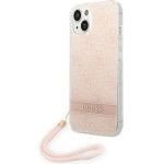 Guess GUOHCP14MH4STP iPhone 14 Plus 6.7 pink / pink hardcase 4G Print Strap - (GUE002127-0)