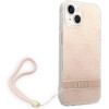 Guess GUOHCP14MH4STP iPhone 14 Plus 6.7 pink / pink hardcase 4G Print Strap - (GUE002127-0)