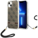 Guess GUOHCP14MH4STW iPhone 14 Plus 6.7 brown / brown hardcase 4G Print Strap - (GUE002123-0)