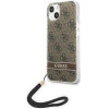 Guess GUOHCP14MH4STW iPhone 14 Plus 6.7 brown / brown hardcase 4G Print Strap - (GUE002123-0)