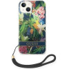 Guess GUOHCP14MHFLSB iPhone 14 Plus 6.7 blue / blue hardcase Flower Strap - (GUE002135-0)