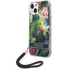 Guess GUOHCP14SHFLSB iPhone 14 6.1 blue / blue hardcase Flower Strap - (GUE002134-0)