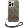 Guess GUOHCP14XH4STW iPhone 14 Pro Max 6.7 brown / brown hardcase 4G Print Strap - (GUE002125-0)