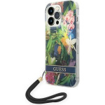 Guess GUOHCP14XHFLSB iPhone 14 Pro Max 6.7 blue / blue hardcase Flower Strap - (GUE002137-0)