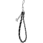 Guess GUSTSASSK Phone Strap black/black Chain Metal Logo Charm - (GUE001951-0)