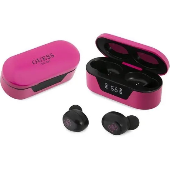 Guess GUTWST31EM TWS Bluetooth headphones + magenta docking station - (GUE003150-0)